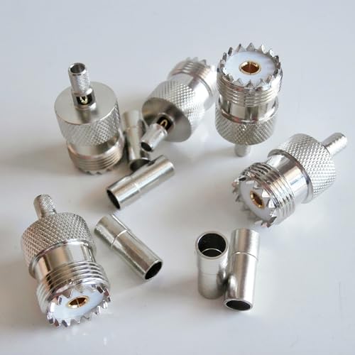 Wiring Connecting Terminals - 1pcs Connector UHF SO239 Female Window Crimp RG58 RG142 LMR195 RG400 Cable - (Package: 1-10PCS)