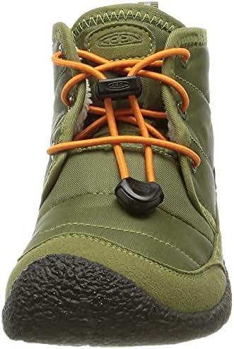 KEEN Howser 2 Quilted Mid Height Waterproof Comfy Durable Chukka Boots, Capulet Olive/Russet Orange, 13 US Unisex Little Kid | Image 1