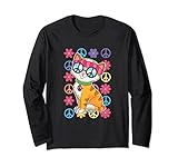 Photo Gallery pace segno di pace cool hippie cat con occhiali da sole colo maglia a manica Photo Gallery pace segno di pace cool hippie cat con occhiali da sole colo maglia a manica