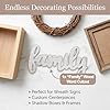 Hampton Art Wood Script, Family, 8 3/4" X 4 1/4" X 1/2", Wood Cutout, Word Cutouts for Crafts, Wooden Words for Crafts, Wooden Cut Out Letters, Laser Cut Words, Large Size #3