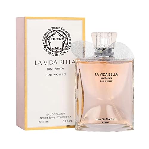 Meta-Bosem La Bela Eau De Parfum Spray For Women, Wonderful Gift, Gourmand Fragrance, Daytime And Casual Use, For All Skin Types, A Classic Bottle, 3.4 Fluid Ounce #TOP3