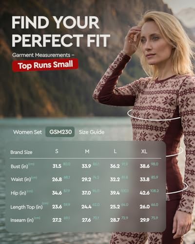 Image of MERINNOVATION Merino Wool Base Layer Set for Women 100% Merino Wool Thermal Underwear Sets Lite - Midweight Top Tank Bottom