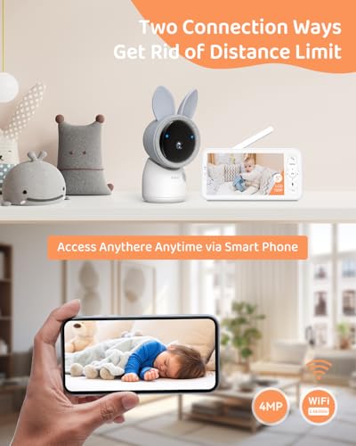 Video Baby Monitor with Pan Tilt Zoom