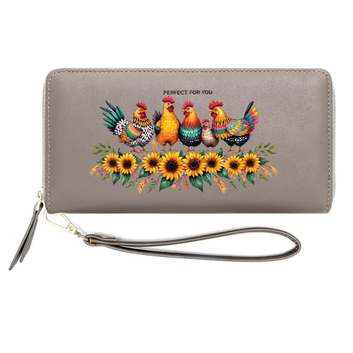 InsWork Customized Women's Wallet with Animal Theme,Holiday Gift, Birthday Gift for Son Daughter from Parent, Graduation Gift for Teachers and Classmates 1043h