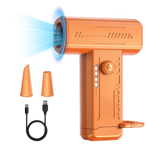 QWUE X8 Cordless Air Duster 130,000RPM High-Speed Mini Blower, 3-Gear Adjustable Power Turbo Jet Fan, Portable & Rechargeable Dust Blower for Cleaning Electronics, Cars, Homes, and Outdoor Spaces