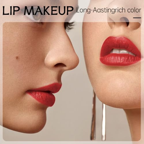 Image of Classic Red Lip Matte Lip Liner Pencil - Smooth & Moisturizing Lip Pencil for Precise Contour, Rich Color Payoff, Lightweight Everyday Lip Makeup, Twist-Up Design,04#