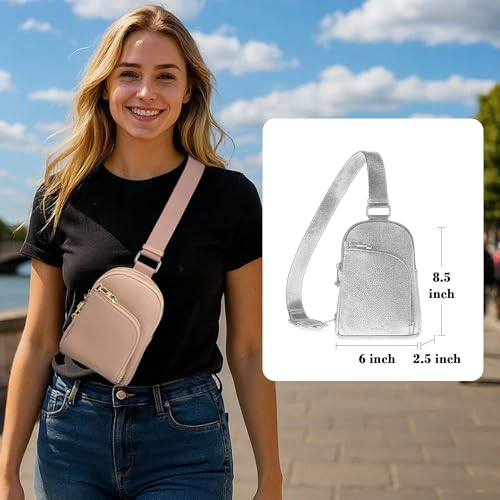 Image of INICAT Small Travel Purse,Anti Theft Crossbody Bag for Women | RFID Blocking, 8 Card Slots,Secure Back Zipper Pocket,Sling Style