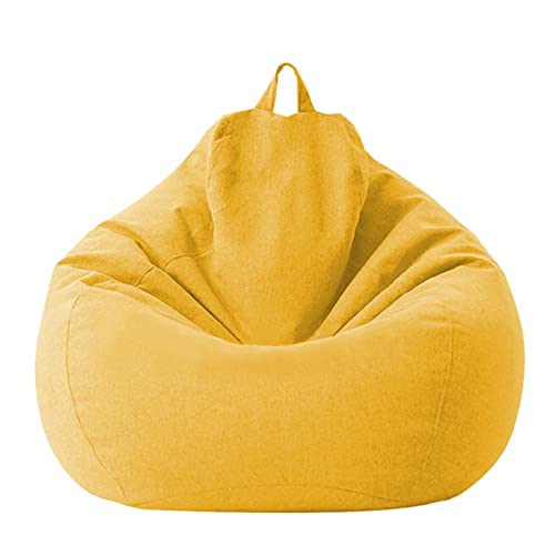 Fiacvrs Pouf Poltrona a Sacco 99x119 cm (Giallo)