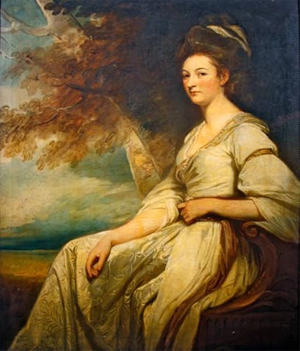 Cuadro arte pared Ritratto della signora Beal Bonnell de George Romney: pintura para sala 60x90