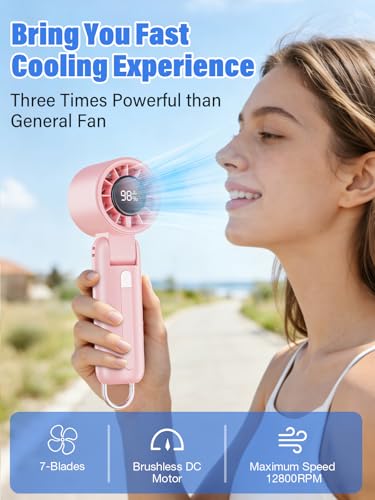 Portable Camping Fan Rechargeable LED