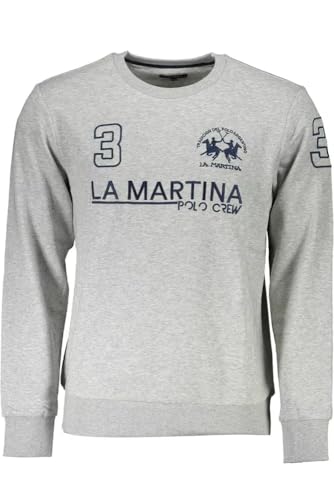 Tipo di manica: manica lunga LA MARTINA FELPA SENZA ZIP UOMO GRIGIO