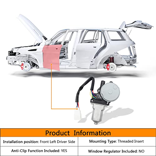 Hxhauto Power Window Lift Motor Compatible With Toyota Sequoia 2001-2007 ＆ Toyota Tundra 2004-2006 Front Left Driver Side,Replace For 8572034030 742-615 47-10027 82-10027 #TOP2
