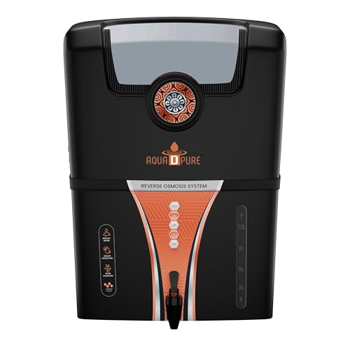 Aquadpure Copper 12-L RO+UV Water Filter Purifier for Home, Kitchen Fully Automatic UF+TDS Controller, Suitable for water with TDS up to 2000 ppm