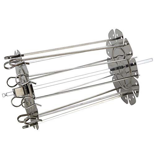 Air Fryer Grill Accessory 10 Pcs Skewer Stainless Steel Skewer Needle Barbecue Rack BBQ Kebab Forks Outdoor Picnic Barbecue Tools for Camping