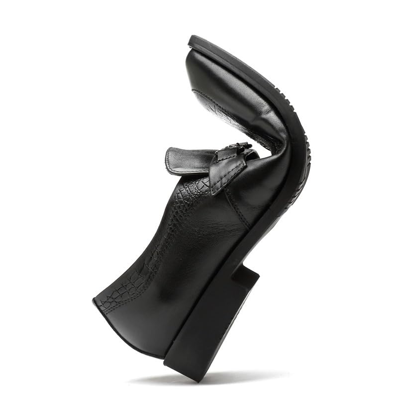 Men's Slip On Pointed Toe Derbys Classic Formal Shoes Men Business Office Wedding Formal Modern Oxfords Non Slip Casual Work Formal Shoes for Men3