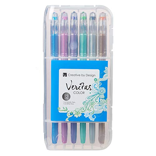 Stylos à encre gel en lot de 12 couleurs assorties pour l'écriture