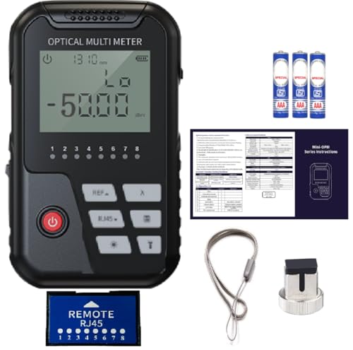 Image of Techtest Handheld 3 in 1 Optical Power Meter OPM With Visual Fault Locator 2mW Red Light Laser Pen RJ45 Ethernet Cable Tester -50~+26dBm Mini Optic Power Meter
