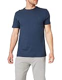 Regular fit Springfield Camiseta básica Logo Camisa, Azul Medio_V1, S para Hombre
