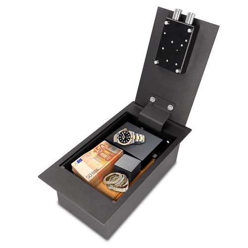 CASSAFORTE A SCOMPARSA DA PAVIMENTO. Cassaforte montabile nascondibile sotto tappeto o mobili. Avrai al sicuro i tuoi oggetti di valore. La cassaforte a pavimento rimarrà invisibile agli intrusi. Cassaforte perfetta per camera da letto.