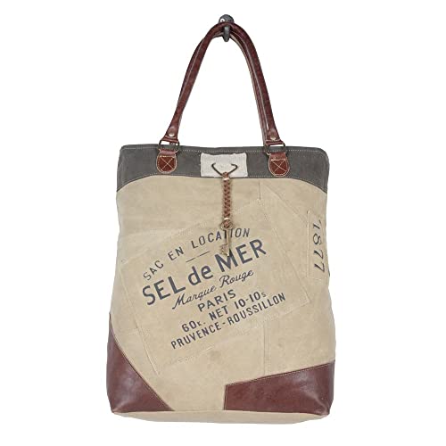 Myra Bag Western Canvas Tote Bag for Women - Cotton Leather Bag Topedo4