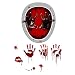 1 Set Bloody Creepy Horrifying Scary wasserdichte Wandpaster Toilettensitz Aufkleber Türaufkleber Horror Temporäre Tätowierung