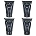 Price comparison product image Pecksniff's 4 Pack of Mens Shave Cream Bergamot Leather Musk Scented Gift 75ml
