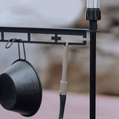Soporte portátil para linterna y estantería de mesa de aluminio 8