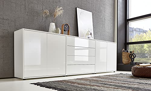 BMG Möbel Sideboard »Mailand Set 5« (Kommode Anrichte Aktenschrank), mit...