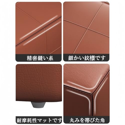 miluFox 多機能スツール 玄関靴脱ぎ台 リビングソファ補助椅子 低め座面ベンチ 寝室室内兼用簡易椅子 家庭用万能スツール (ダークグレー,32*32*32cm) [5]