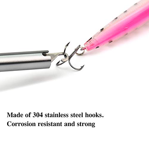 Removedor de ganchos, Andoer Removedor de anzol de pesca Ferramenta de anzol de pesca Extrator de an