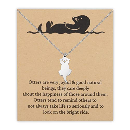 WSNANG Otter Pendant Jewelry - Sea Otter Gifts for Lovers & Family - Main Image