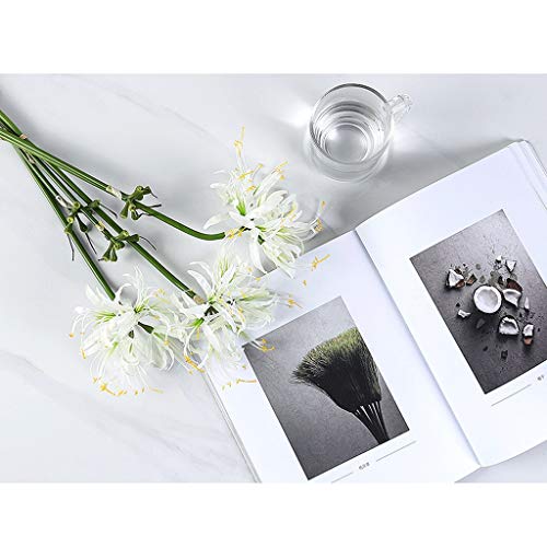 Orquídea artificial duradera que no se marchita para centros de mesa de comedor limpios 5
