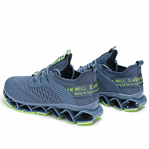 Image of Vooncosir Men's Fashion Sneakers Breathable Mesh Running Shoes Blade Non Slip Soft Sole Casual Athletic Walking Shoes