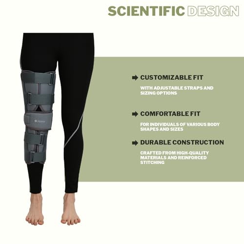 Image of ZEDAN Knee Immobilizer Brace for Knee Support | Knee stabilizer Brace for dislocation injuries, Ligament Tear | For Osteoarthritis of knee joint, Pain Relief, Joint Injury (UNIVERSAL SIZE)