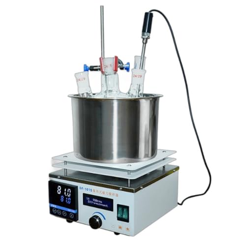 Agitador magnético de calefacción con pantalla digital, baño de agua y aceite, ajuste de velocidad de 2450 rpm, temperatura máxima de 300 °C, temporizador de 999 minutos para investigación de