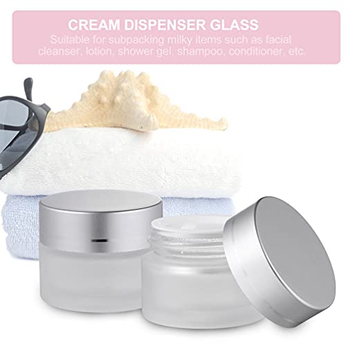 Luxshiny Frascos De Cosméticos De Vidro 6Pcs Recipientes De Amostras De Maquiagem De Frasco De Creme