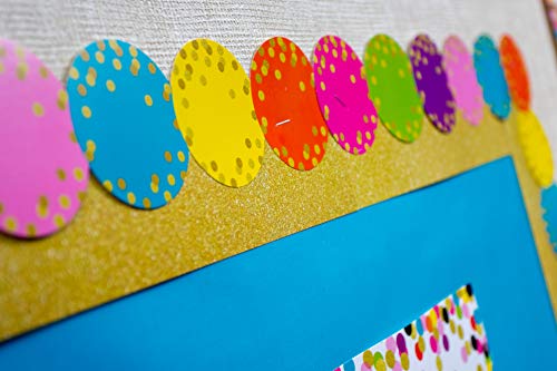 Image of Teacher Confetti Circles Die-Cut Border Trim