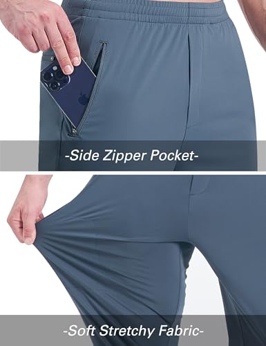 EZRUN Men's Joggers Stretch Athletic Workout Golf Pants Quick Dry Work Sweatpants Running Gym Hiking Track Pants3