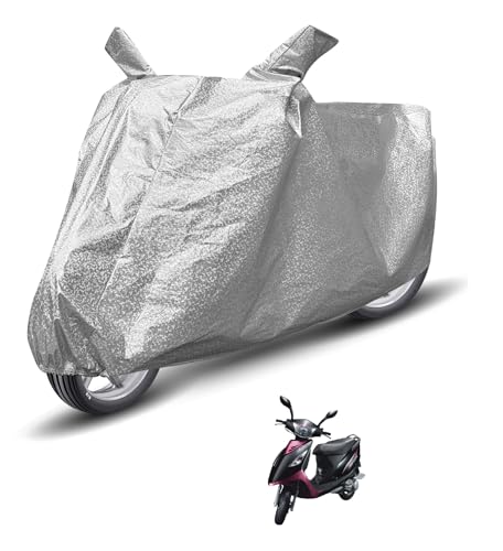 Image of Auto Hub Waterproof Scooty Cover Compatible with TVS Streek Dustproof, UV Protection Two Wheeler Scooty Streek Cover - Metallic Silver