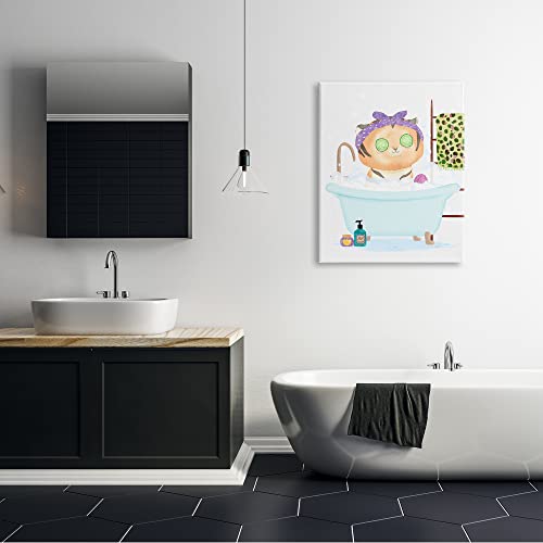 Image of Stupell Industries 'Children's Tiger Bubble Bath Cute Safari'| Canvas Art | Stupell Industries | 30 x 40 Inches, Easy to Hang and Sturdy, Made in USA, by Erica Billups