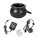 Price comparison product image LORDWEY Halloween Mist Maker, Witch Cauldron with 12 LED Light Color Change Fogger Mist Maker Cauldron Decor for Halloween Theme Party Or Prom Prop (Black)