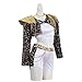 Halloween Demon Costumes Pop Singer Embroidery Coat Top Shorts Costume Dance Stage Outfit Set