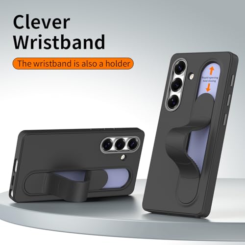 Image of for Samsung Galaxy S25 Plus 5G with Smart Button, Standing Grip Phone Case with Kickstand, for Samsung S25 Plus 5G Case Smart Button Cover | Hand Strap | Soft Touch | Stand Grip | Smart Butto