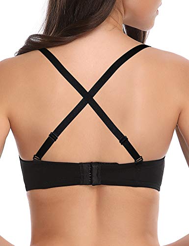 Image of Wingslove Women's Strapless Full Figure Bra Underwire Multiway Contour Plus Size Bra Red Carpet