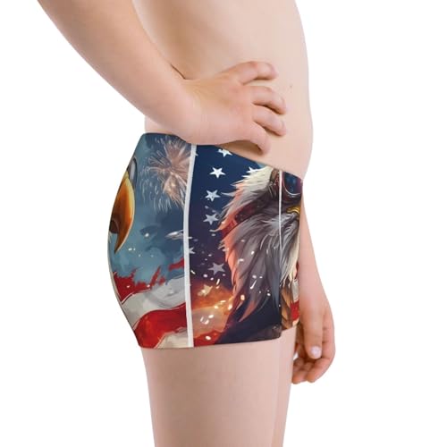 Boys' Cotton Boxer Brief Soft Underwear-Bald Eagle Pilot2