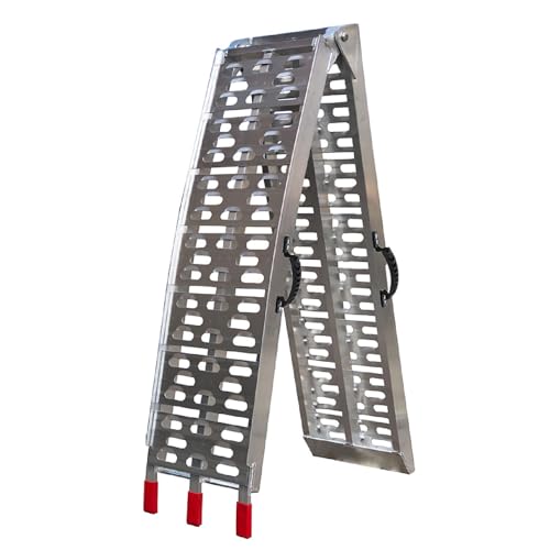 Rampa de carga plegable resistente para motocicleta, cuatrimoto, camión, fácil de transportar y almacenar