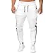 Produktbild Herren Hosen Streifen Sporthose Trainingshose Festlich Mit Kordelzug Bekleidung Jogginghose Lang Sweatpants Jogger Mode Freizeit Laufen Fitness Enger Beinabschluss Sweathose