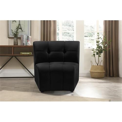 Sillón Modular Terciopelo Negro miniatura 2