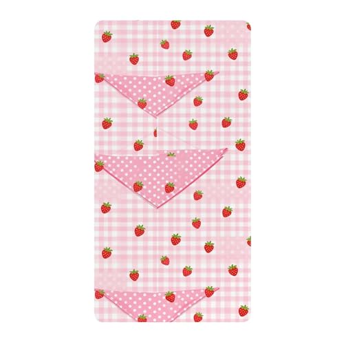 Parure de lit bébé coton fraise pour de tendres nuits étoilées