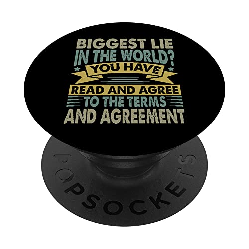 Biggest Lie In The World? Dad Jokes - Computer PopSockets PopGrip Intercambiable